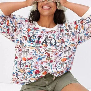 Maeve Ciao Floral Sweatshirt xs